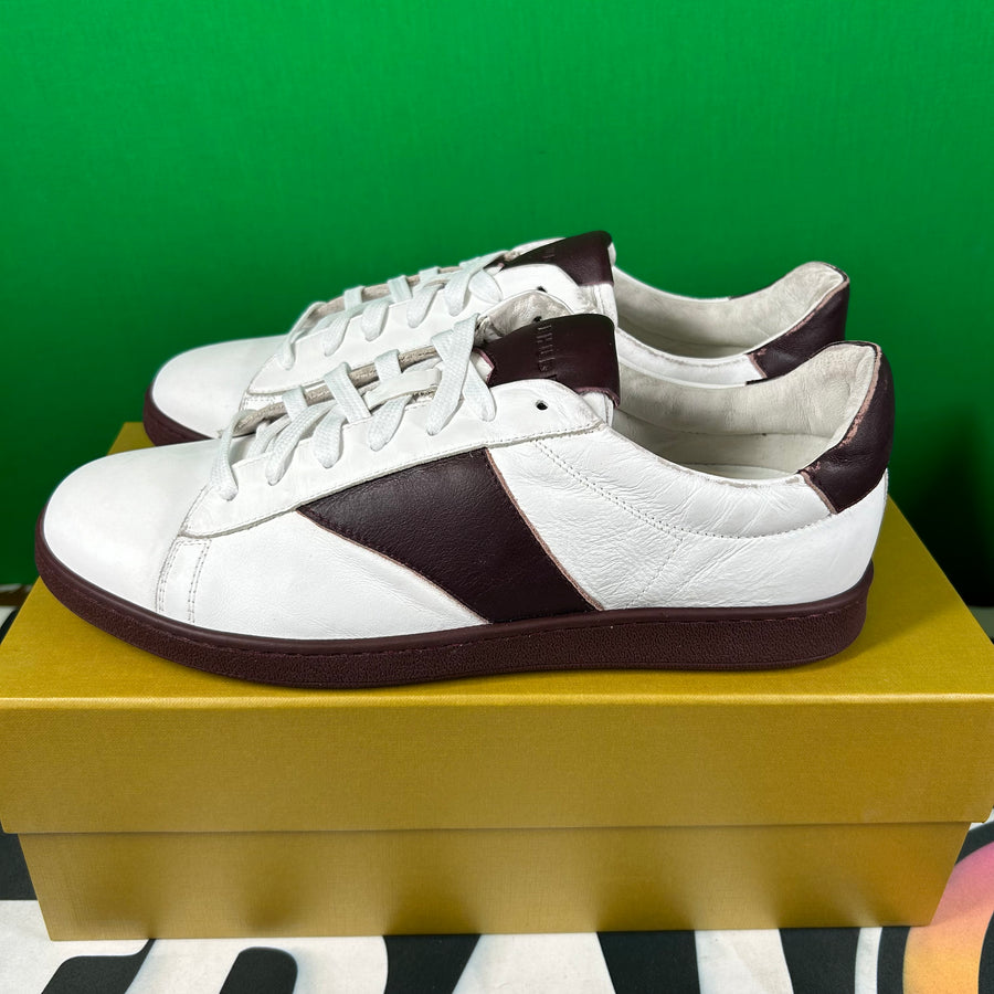 Rhude Court Shoe - White/Maroon MSRP $670