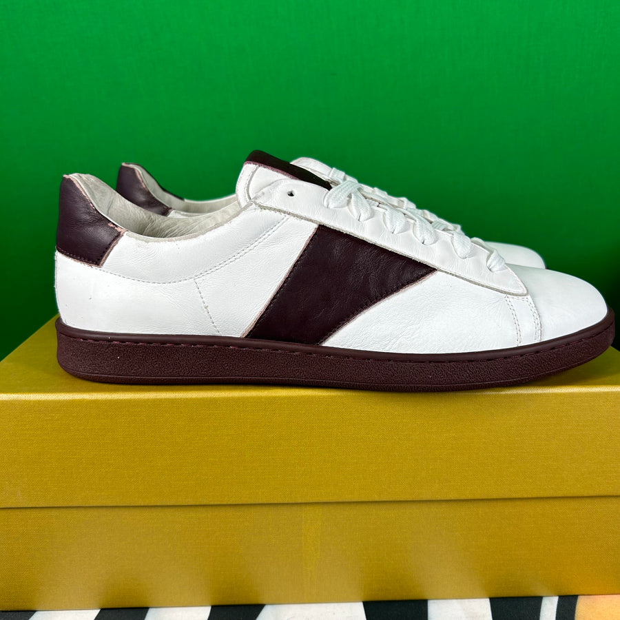 Rhude Court Shoe - White/Maroon MSRP $670