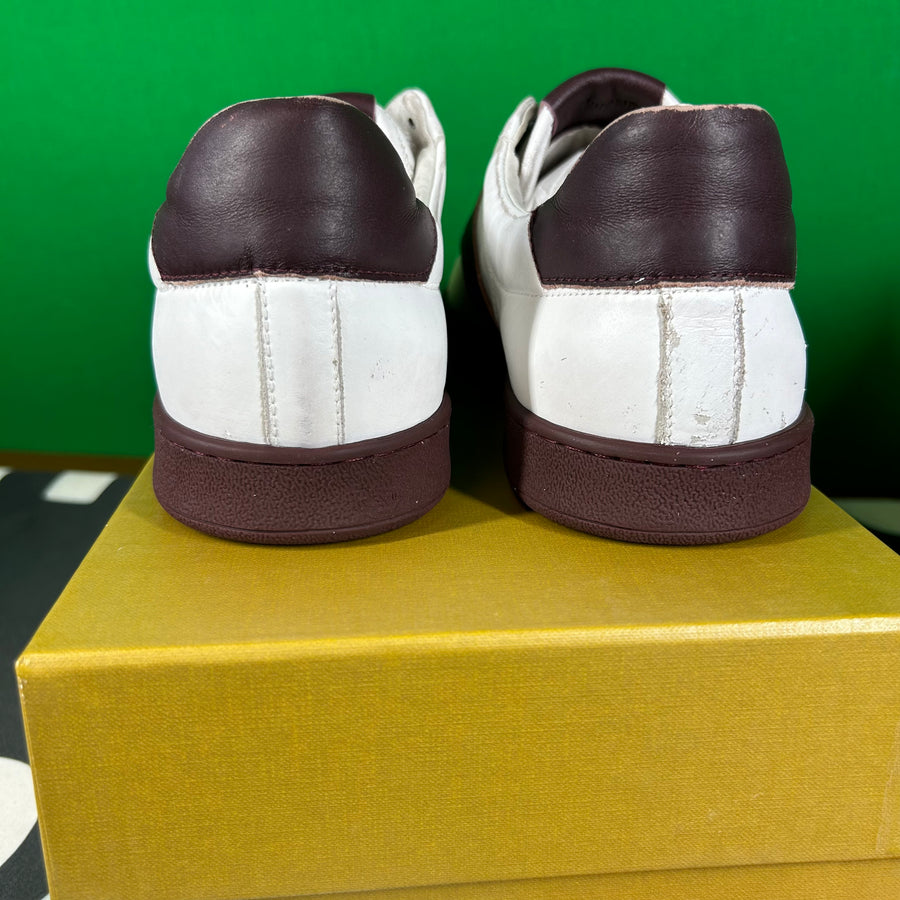Rhude Court Shoe - White/Maroon MSRP $670