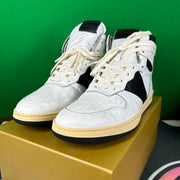 Rhude Rhecess High Sneaker 'White Black' MSRP $685.00 Size 9 Mens Shoe