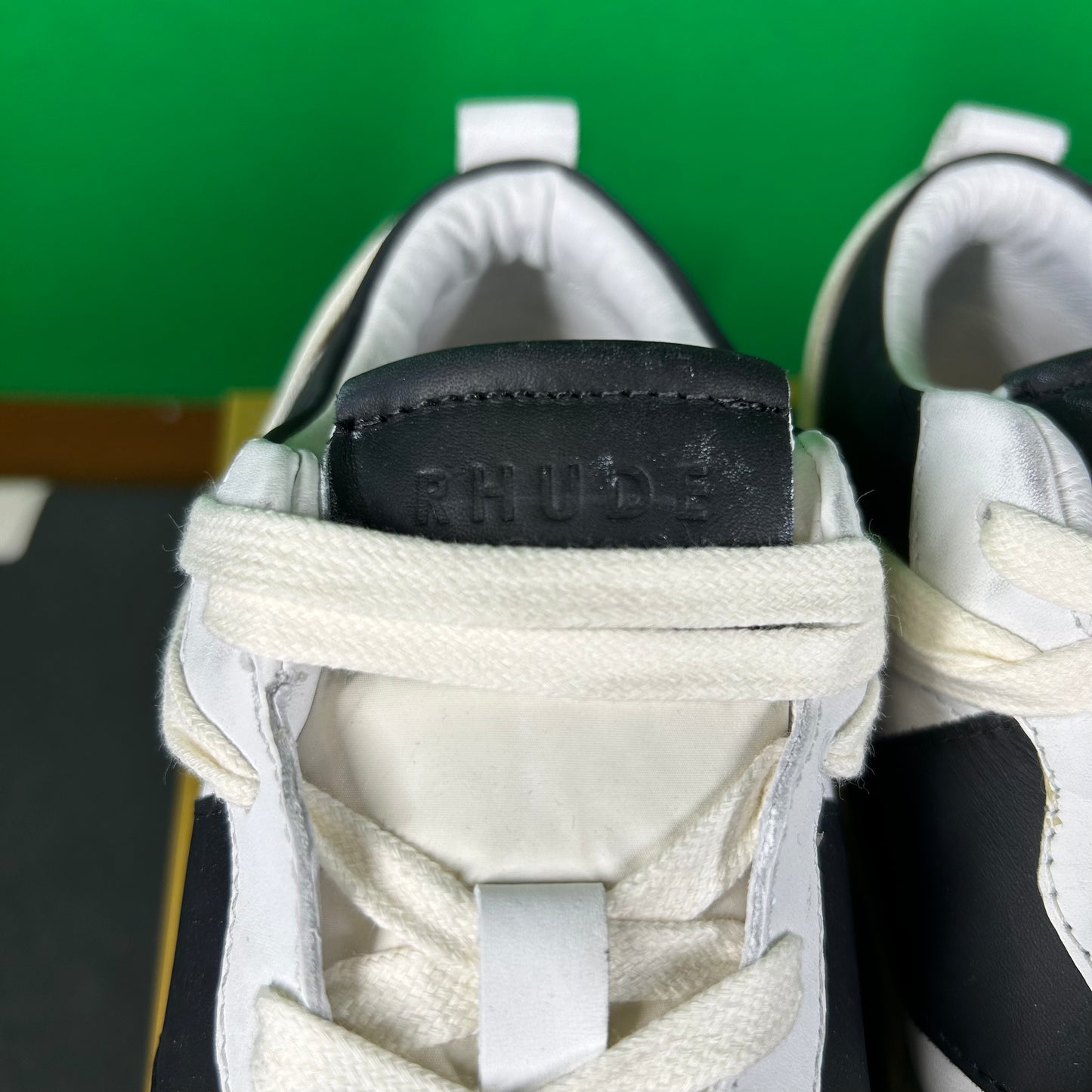 RHUDE Authentic Rhecess Sneaker Low White/Black MSRP:$680.00 Size 7 Mens Shoe