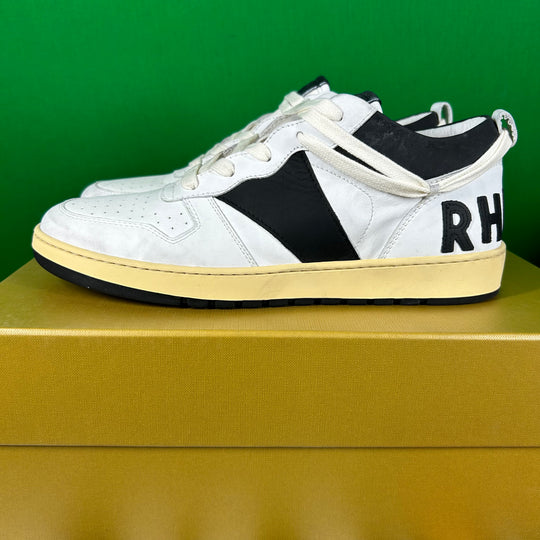 RHUDE Authentic Rhecess Sneaker Low White/Black MSRP:$680.00 Size 12 Mens Shoe