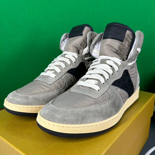 RHUDE Authentic Rhecess Hi Sneaker - Grey/Black - MSRP:$680.00 Size 10 Mens Shoe