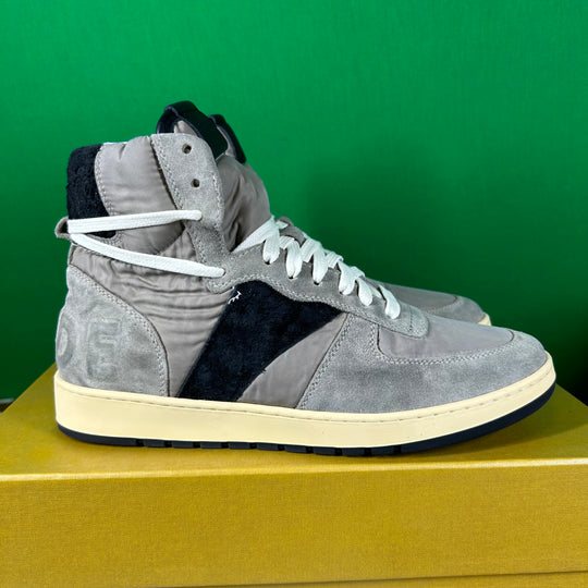 RHUDE Authentic Rhecess Hi Sneaker - Grey/Black - MSRP:$680.00 Size 11 Mens Shoe