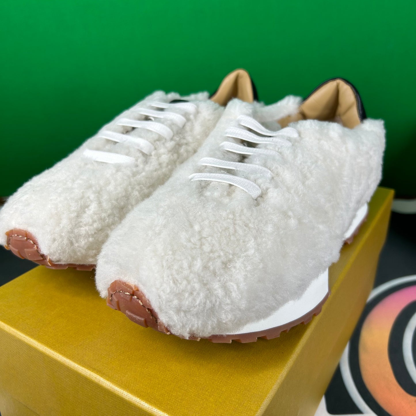 Rhude Cream Sherpa Runner