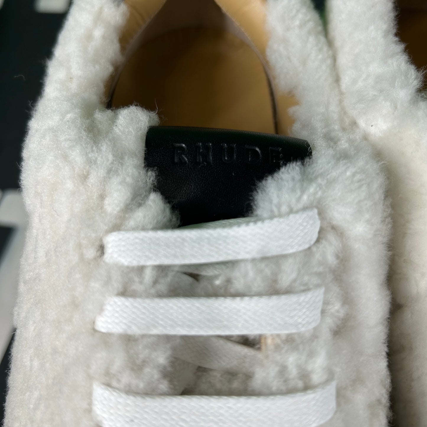 Rhude Cream Sherpa Runner