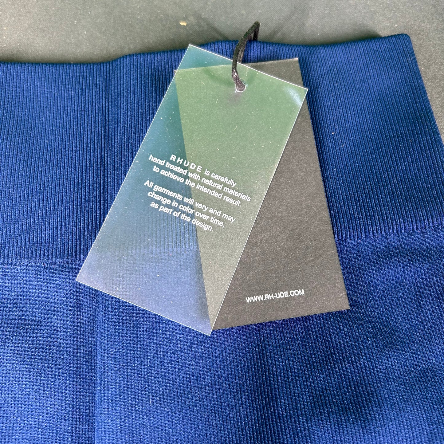 Rhude Core Techknit Biker Short Blue/Red MSRP $285