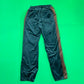 Rhude Crest-Embroided Green Velvet Track Pants MSRP $895