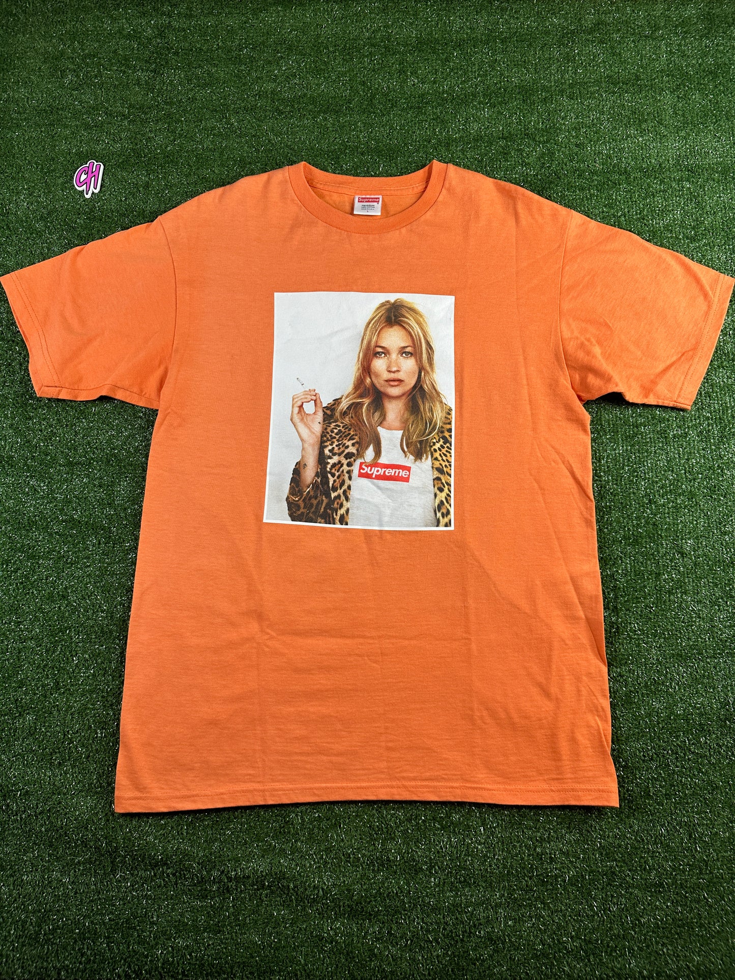 Supreme Kate Moss Orange 2012 Tee Shirt Size Large