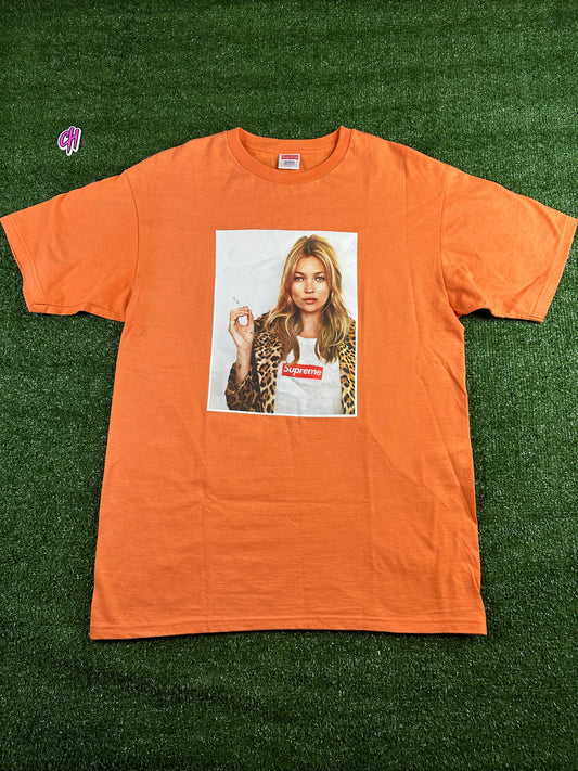 Supreme Kate Moss Orange 2012 Tee Shirt Size Large