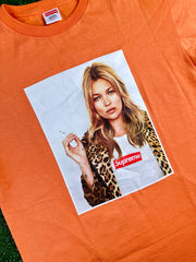 Supreme Kate Moss Orange 2012 Tee Shirt Size Large