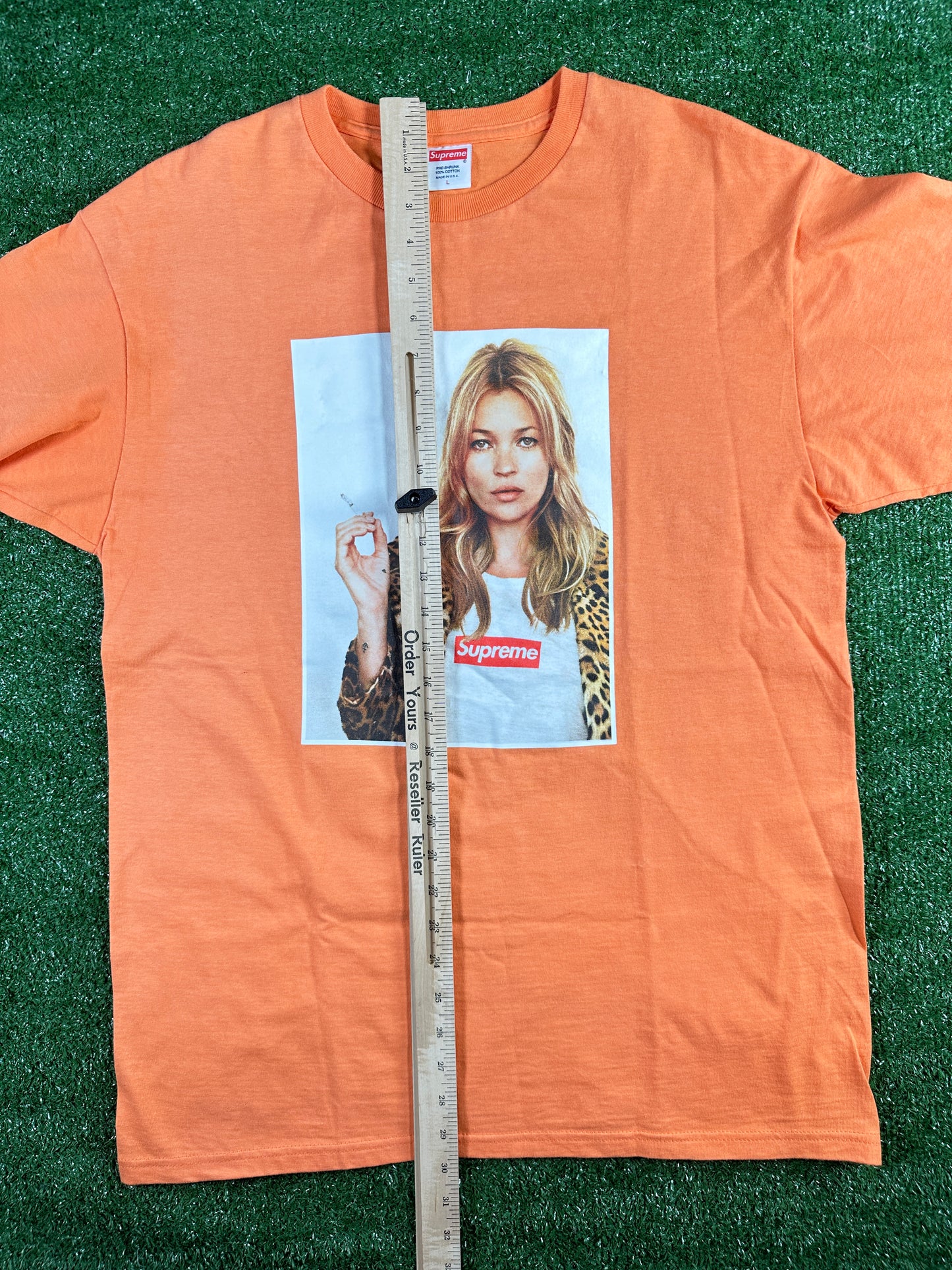 Supreme Kate Moss Orange 2012 Tee Shirt Size Large