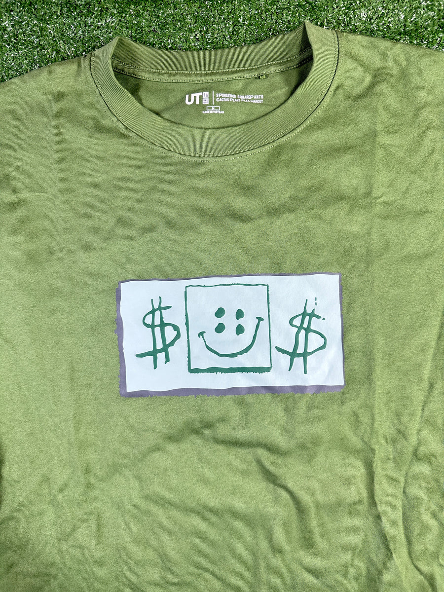 Uniqlo X CPFM Spongebob Squarepants Green T-Shirt - Size Medium
