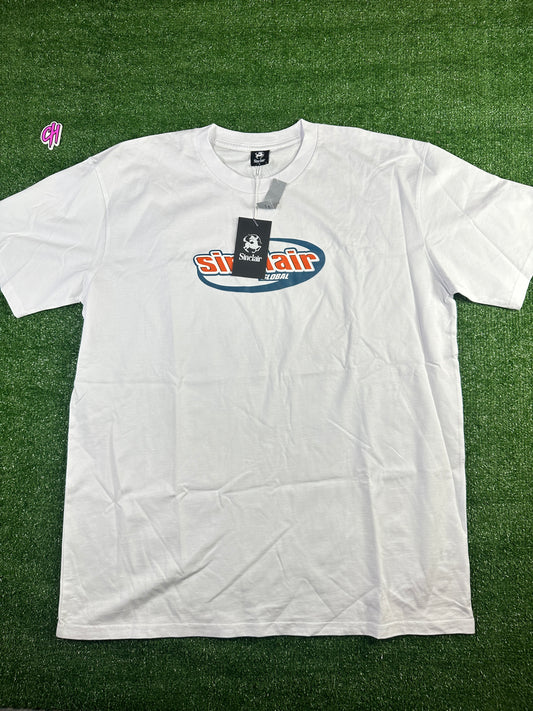 Sinclair 'Global Italics Logo' White Men's S/S T-Shirt - Size XL