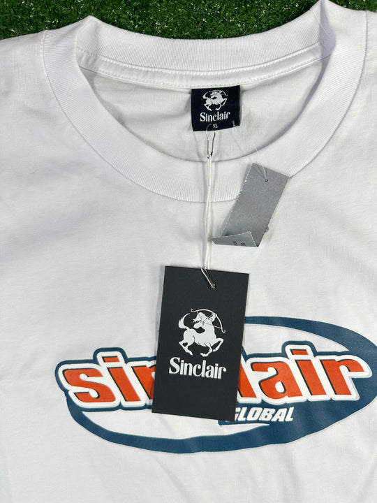 Sinclair 'Global Italics Logo' White Men's S/S T-Shirt - Size XL
