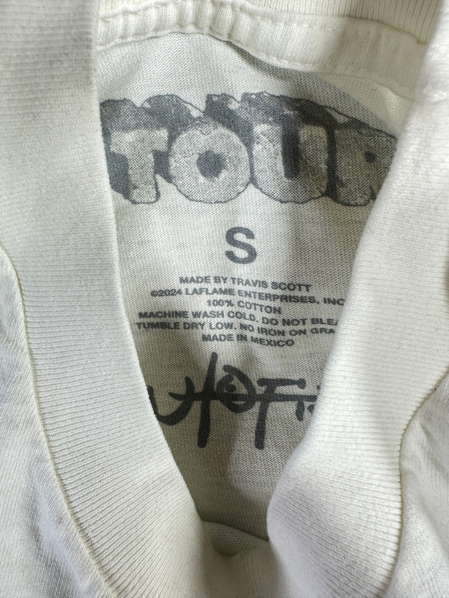 Travis Scott Utopia 'Skitzo' Official Tour White S/S T-Shirt - Size Small