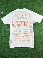 Travis Scott Utopia 'Skitzo' Official Tour White S/S T-Shirt - Size Small