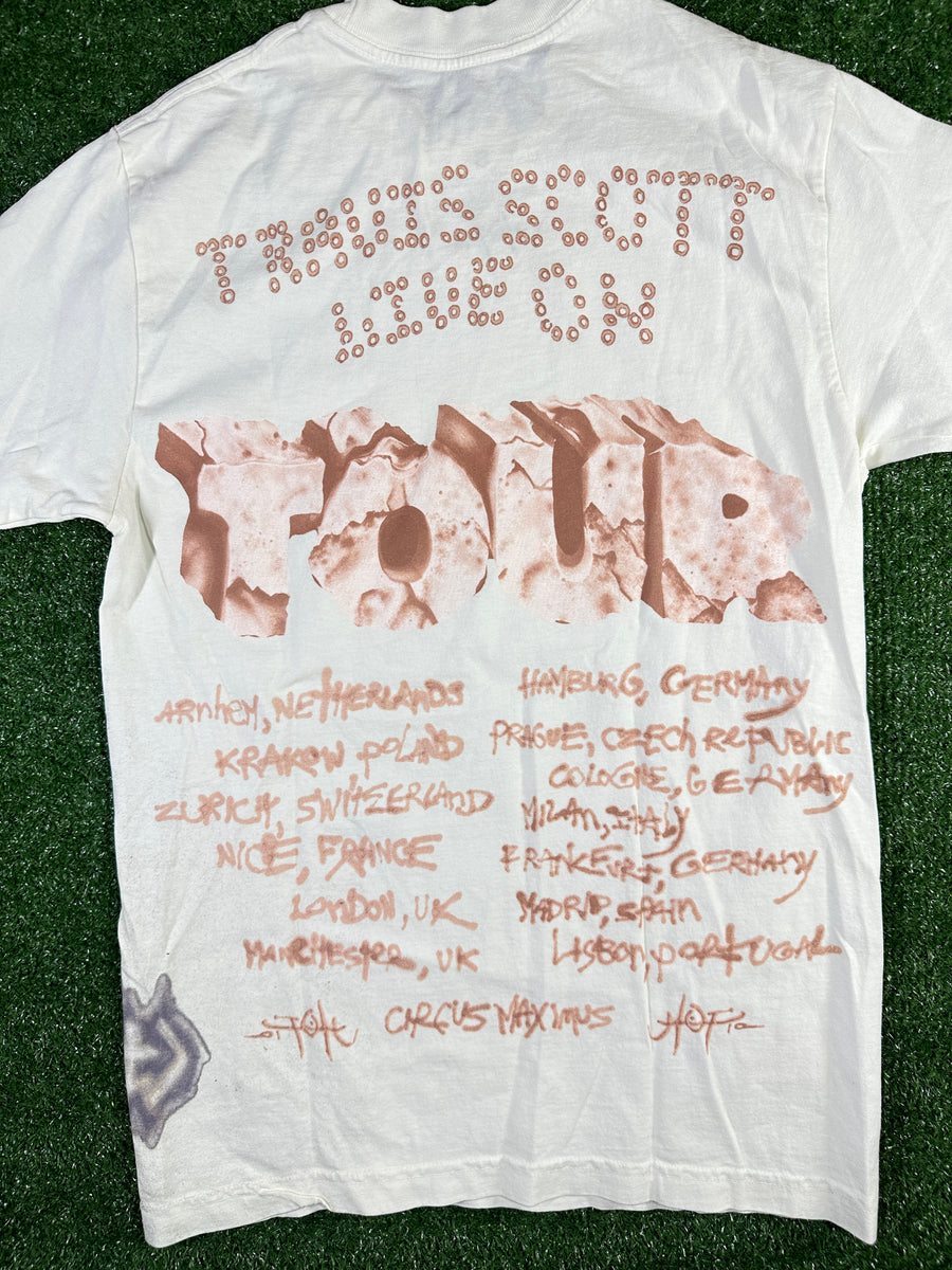 Travis Scott Utopia 'Skitzo' Official Tour White S/S T-Shirt - Size Small