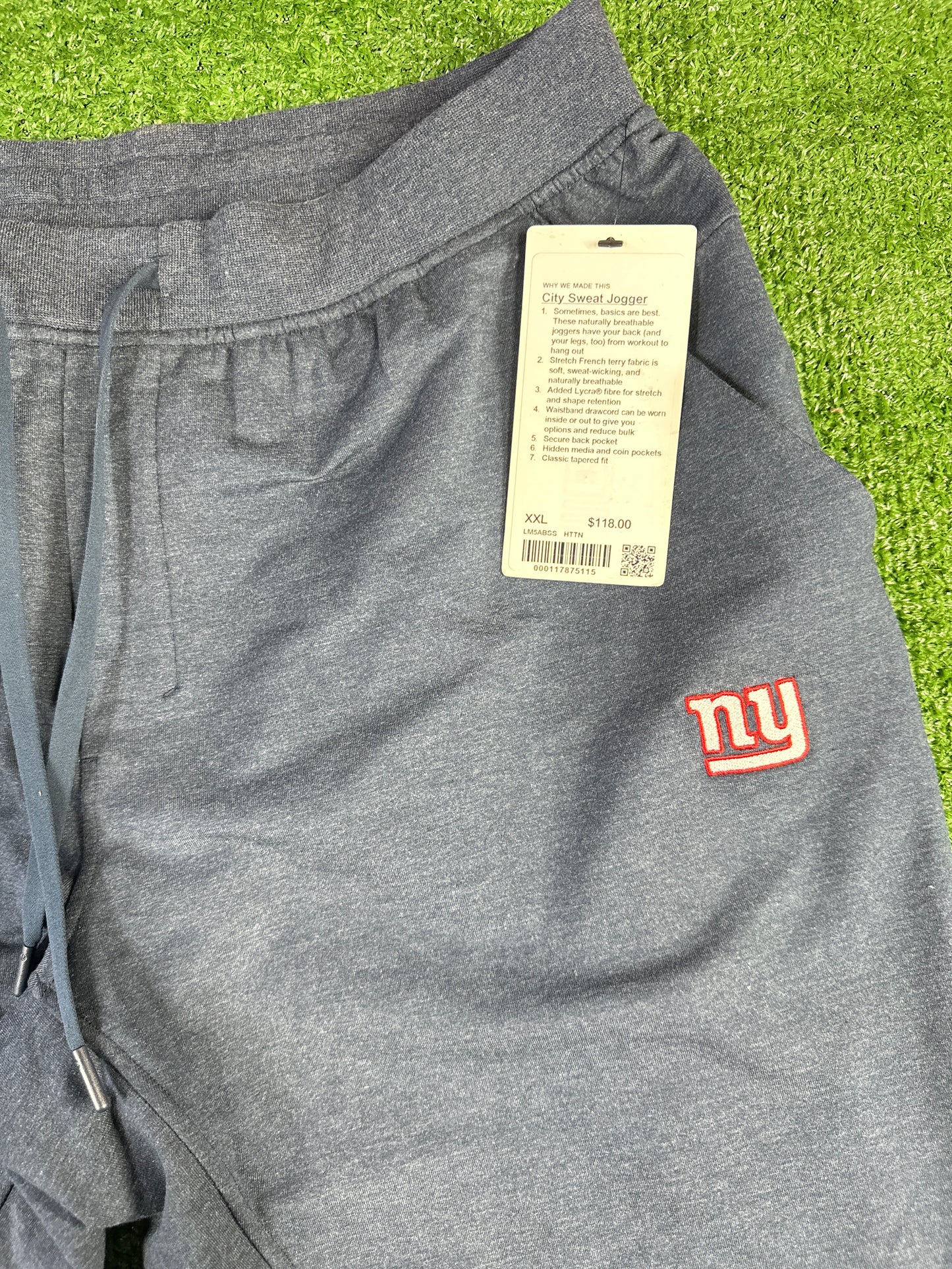 Lulu Lemon X NFL New York Giants Men's Sweatpants - Size XXL