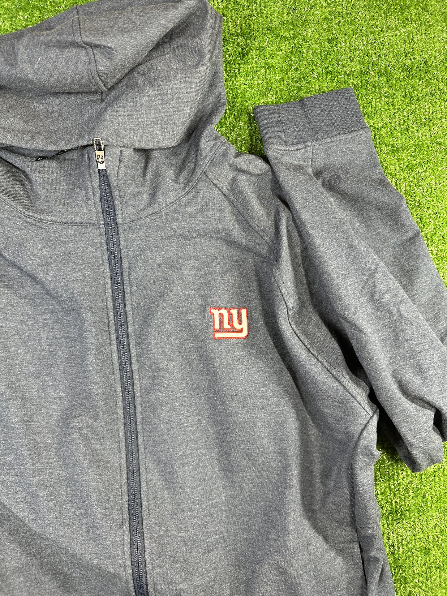Lulu Lemon X NFL New York Giants Full Zip-Up Men's Hoodie - Size XXL