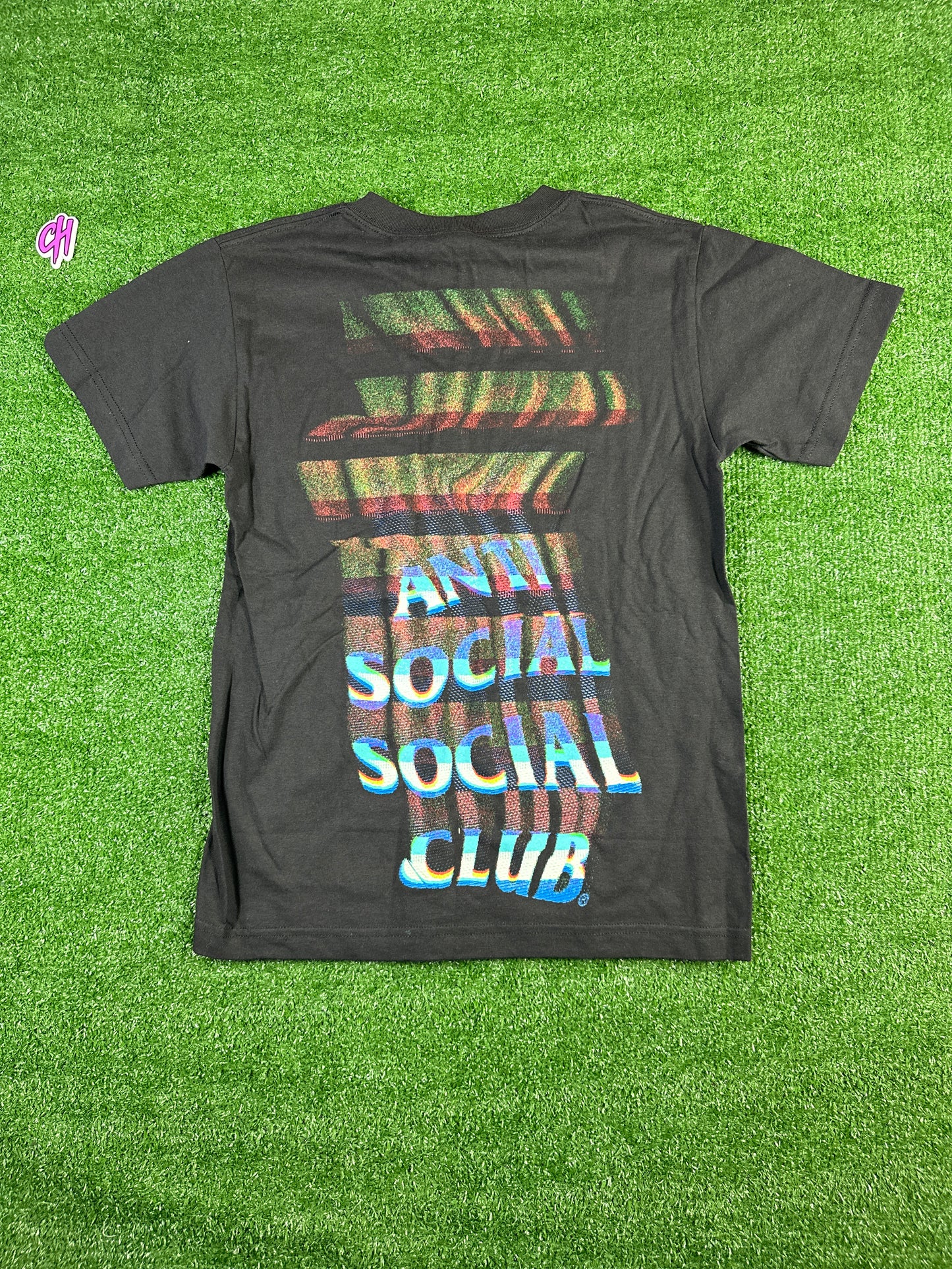 Anti-Social Social Club 'Glitch' SS 22 Black T-Shiit - Size Small