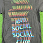 Anti-Social Social Club 'Glitch' SS 22 Black T-Shiit - Size Small