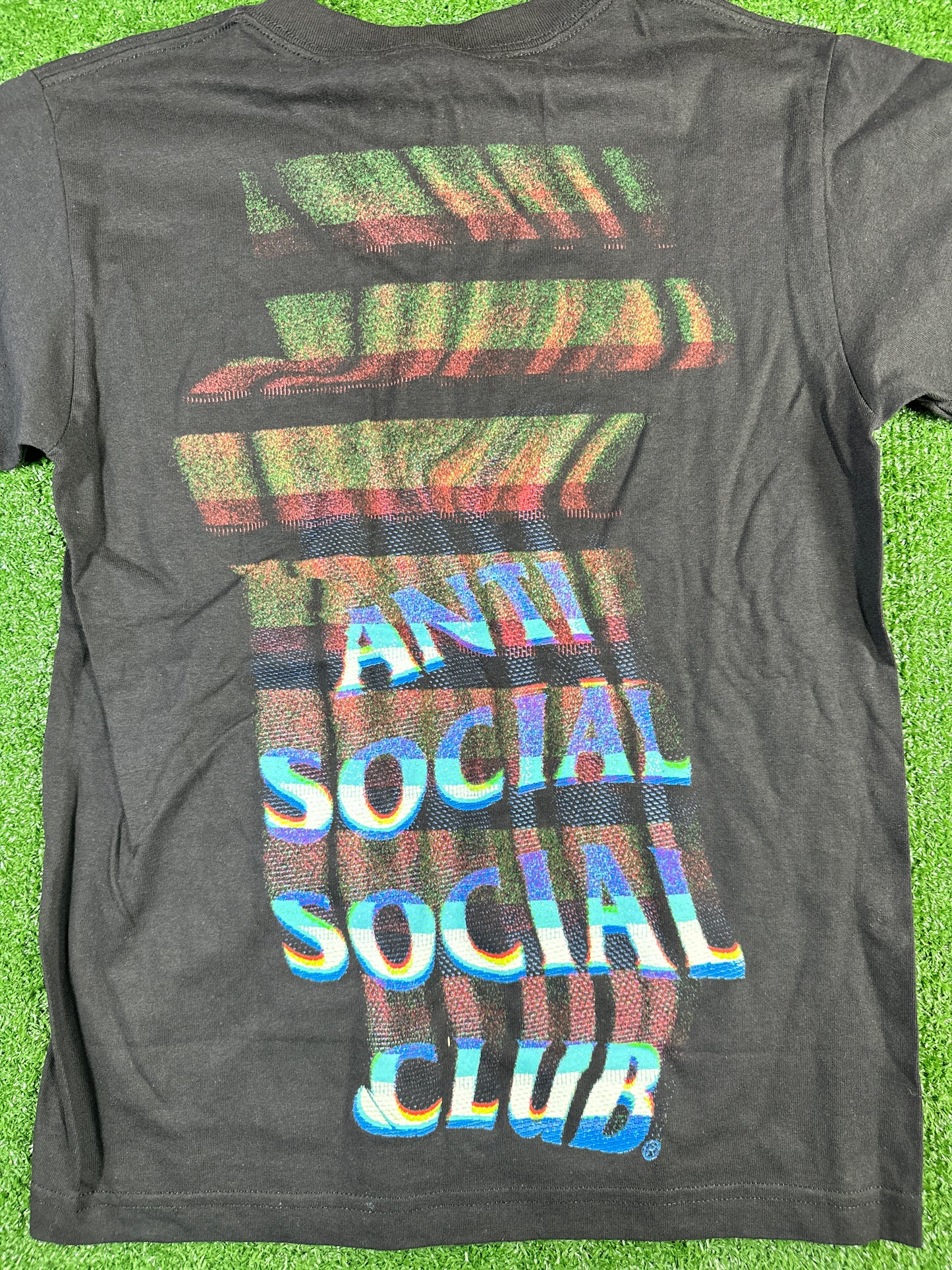 Anti-Social Social Club 'Glitch' SS 22 Black T-Shiit - Size Small