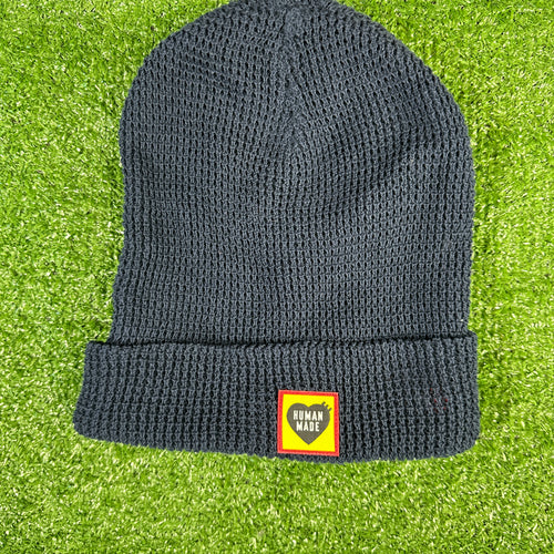 Pharell Human Made Embroidered Heart Navy Beanie - One Size