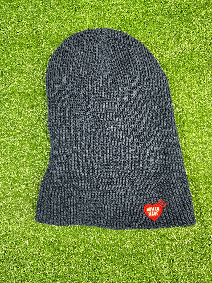 Pharell Human Made Embroidered Heart Navy Beanie - One Size