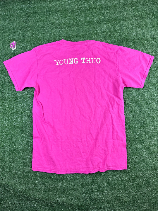 Young Stoner Life 'Punk' Pink Young Thug T-Shirt - Size Medium