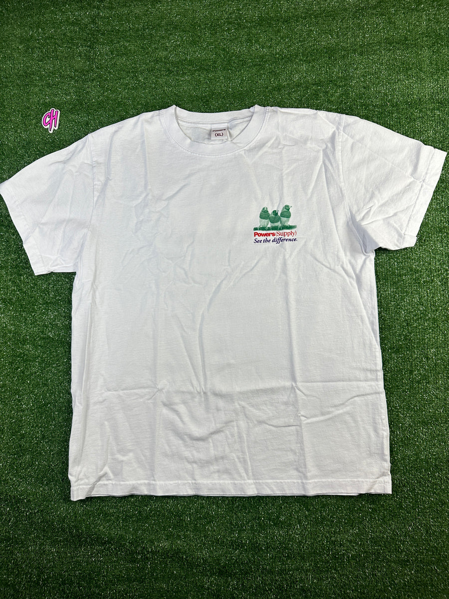 Powers Supply 'Birds' Graphic White T-Shirt - Size XL