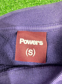 Power Supply Embroidered Logo Crewneck Purple Small