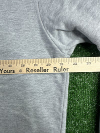 Power Supply Embroidered Logo Grey Crewneck Medium