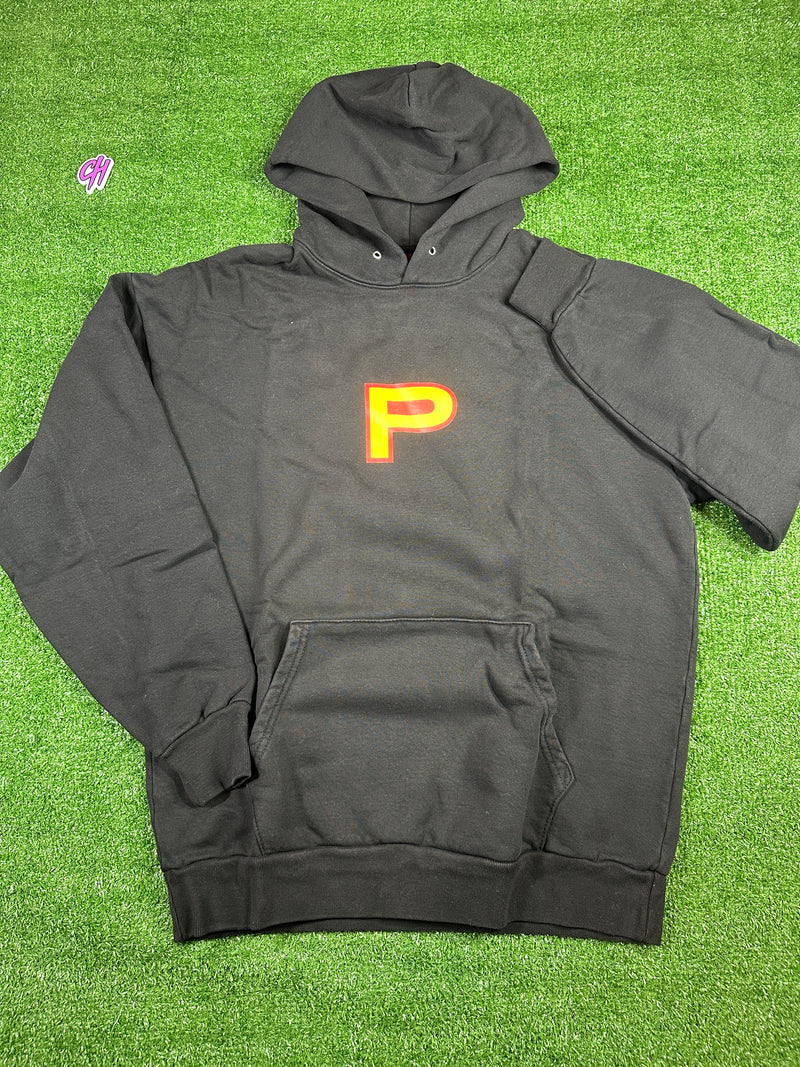 Power Supply P Logo Black Hoodie Medium