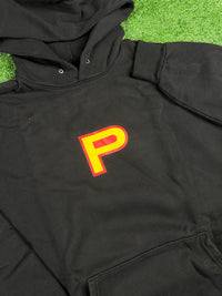 Power Supply P Logo Black Hoodie Medium