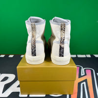 RHUDE Authentic Bel Airs High Sneaker 'White Snakeskin' MSRP $670 Size 8 Mens Shoe