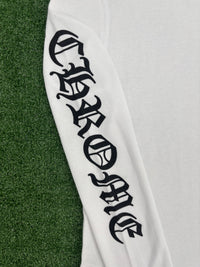 Chrome Hearts Scroll Logo White Thermal L/S Shirt Size Small