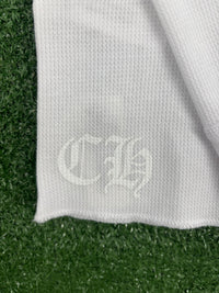 Chrome Hearts Scroll Logo White Thermal L/S Shirt Size Small
