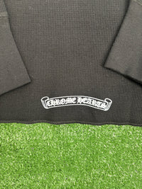 Chrome Hearts Dagger Logo Black Thermal L/S Shirt Size Medium