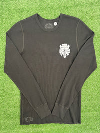 Chrome Hearts Dagger Logo Black Thermal L/S Shirt Size Medium