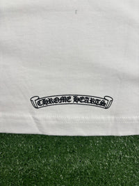 Chrome Hearts Scroll Logo White Pocket T-Shirt Size Medium