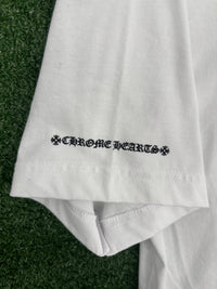 Chrome Hearts Scroll Logo White Pocket T-Shirt Size Medium
