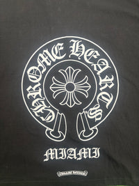 Chrome Hearts Miami Black Horseshoe Pocket T-Shirt Size XL