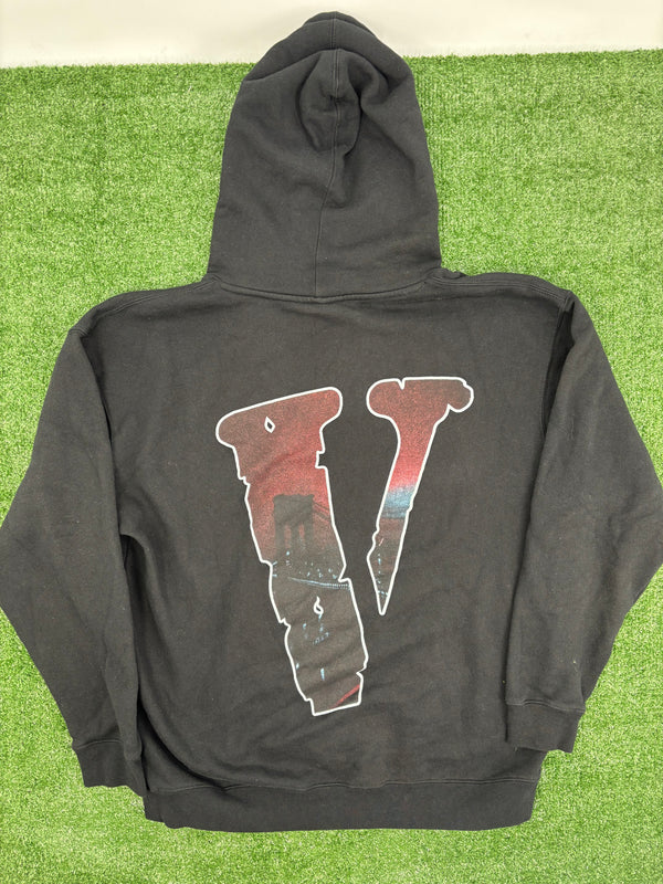 VLONE X Pop Smoke "Christopher Walkin" Black Hoodie Size XL