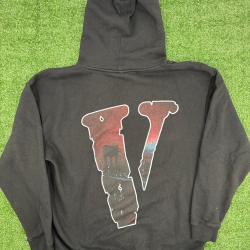 VLONE X Pop Smoke "Christopher Walkin" Black Hoodie Size XL