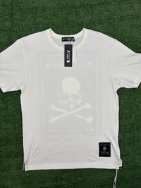 Mastermind World Boxed Patch Logo White T-Shirt Size Medium (MSRP: $645.00)