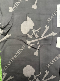 Mastermind World Silk Button Down S/S Shirt Size Large (MSRP: $2,214.00)