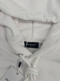 Off-White White Pullover Hoodie Size Medium
