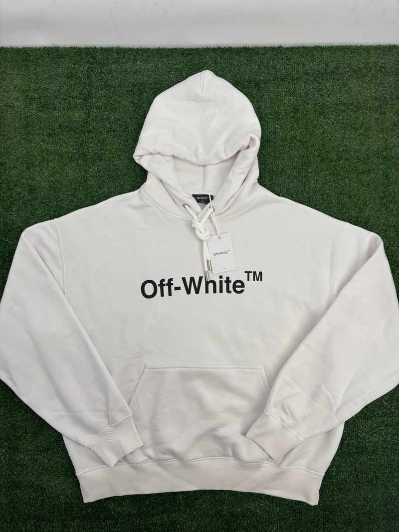 Off-White White Pullover Hoodie Size Medium