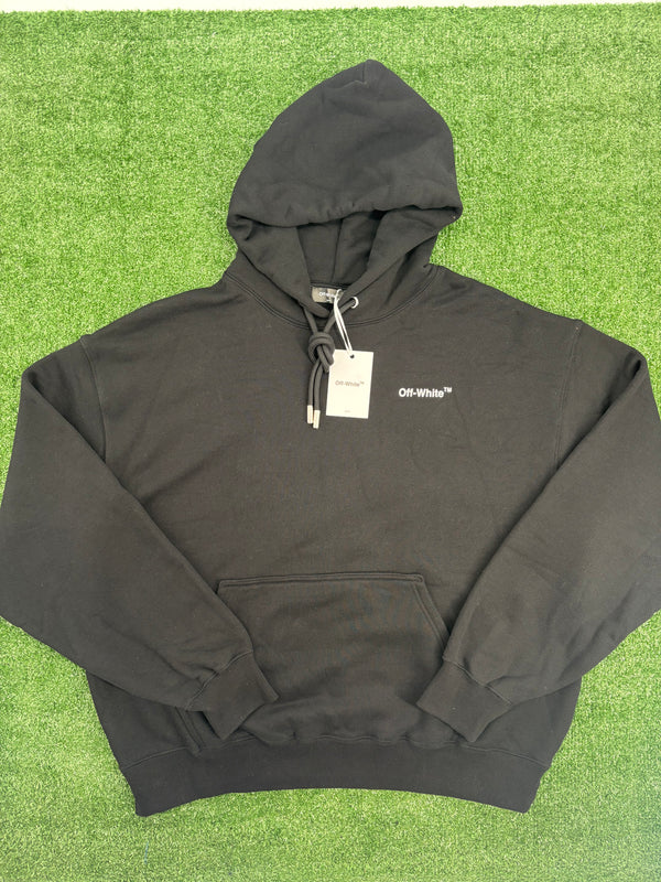 Off-White Black Pullover Hoodie Size Large